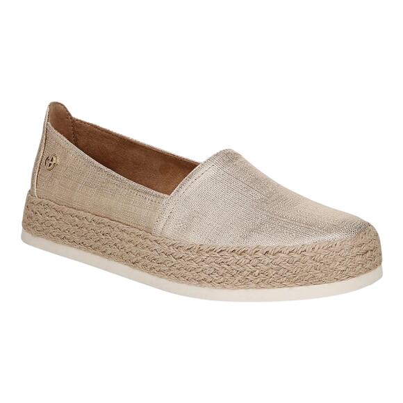 Giani Bernini Shoes - Giani Bernini Women's Archerr Casual Espadrille Flats Metallic Linen Size 7 1/5